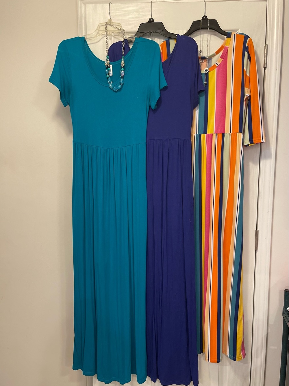 3 Maxi Dresses - Women’s Casual Maxi with pockets